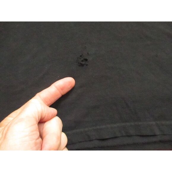 Volcom Mens Black T-Shirt With Graphic Print Stripe Logo Large Skater - Picture 3 of 7